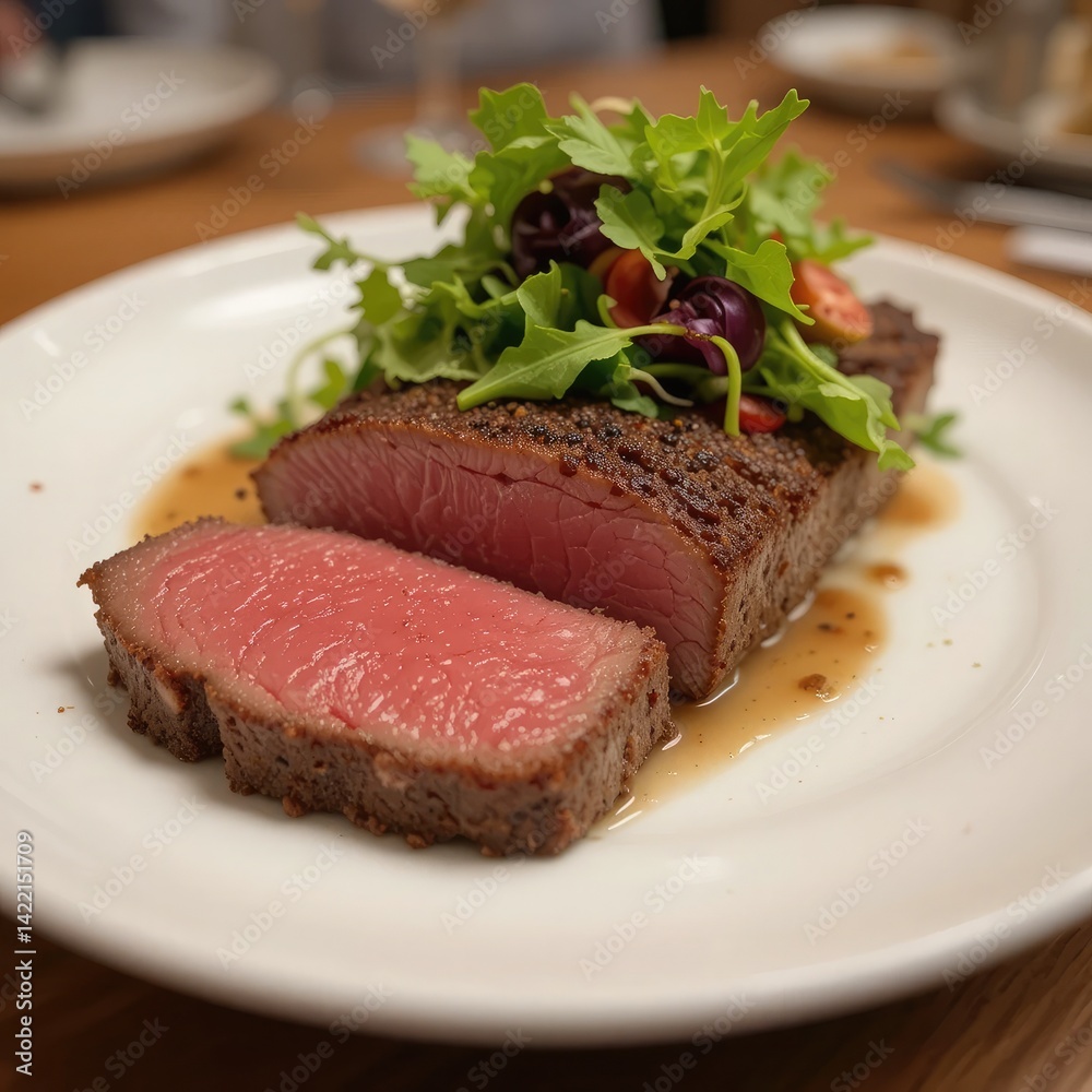 beef steak with salad beef steak with salad