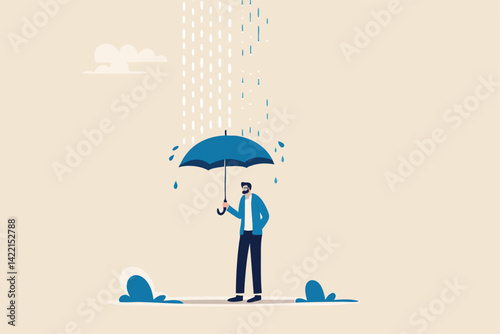 Business consultant, advisor or expertise, online presentation or conference call, strategy and analysis concept, smart businessman from computer laptop monitor giving some advice with analysis graph.