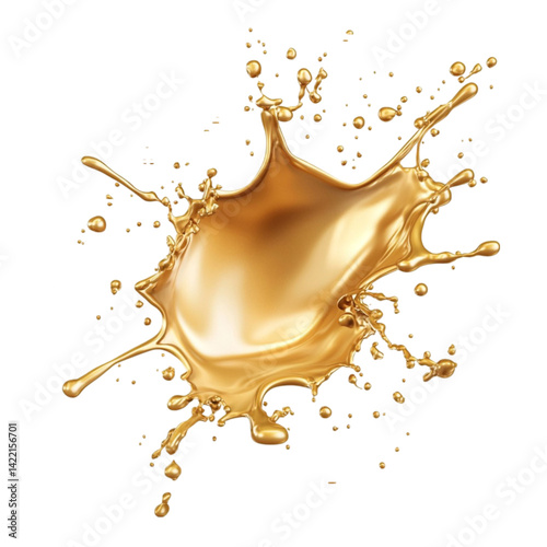 Golden liquid splash explosion vibrant color dynamic movement