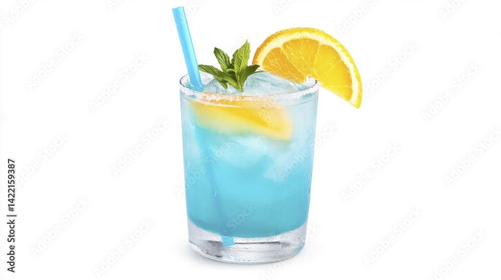 Sea Breeze Cocktail Isolated on White Background. Generative AI