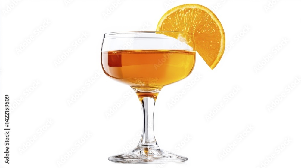 Godfather cocktail isolated on white background. Generative AI Godfather cocktail isolated on white background. Generative AI