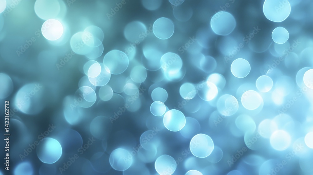 Abstract Celeste Color Background with Bokeh Lights. Generative AI Abstract Celeste Color Background with Bokeh Lights. Generative AI