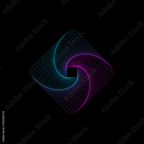 Abstract The Spirograph vector illustration