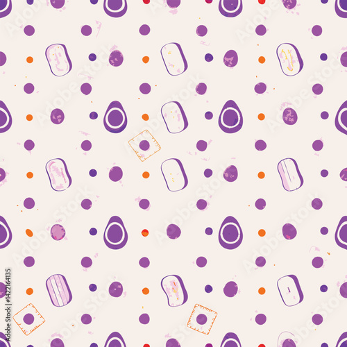 Foodie Fun Pastel Cute Avocado Pattern