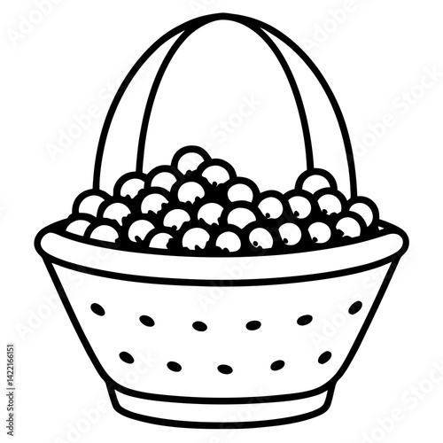 Editable AI cranberries design for Thanksgiving. Perfect for prints, cards, and festive branding. White background, clean and vibrant graphic.