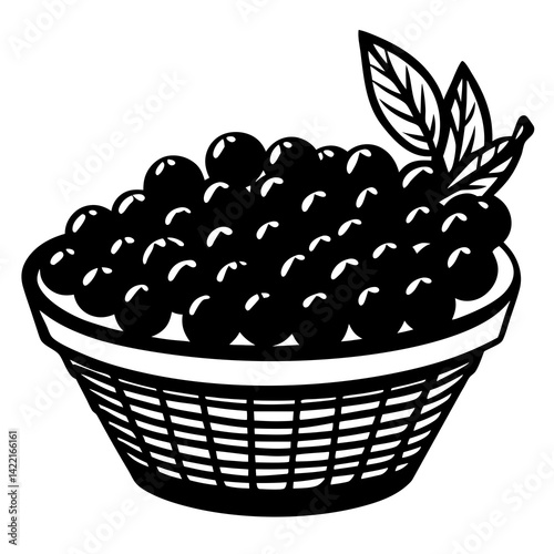 Editable AI cranberries design for Thanksgiving. Perfect for prints, cards, and festive branding. White background, clean and vibrant graphic.