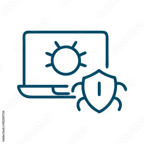 Protecting devices from malware in a digital landscape during a sunny day