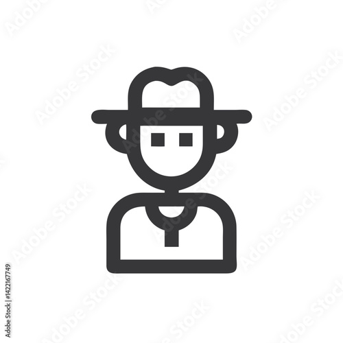 Illustration of a park ranger wearing a hat and a simple shirt while standing in a natural environment, symbolizing dedication to wildlife and conservation efforts