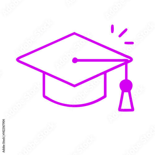 Graduation cap design with vibrant colors captures the essence of achievement and celebration in education during a festive occasion