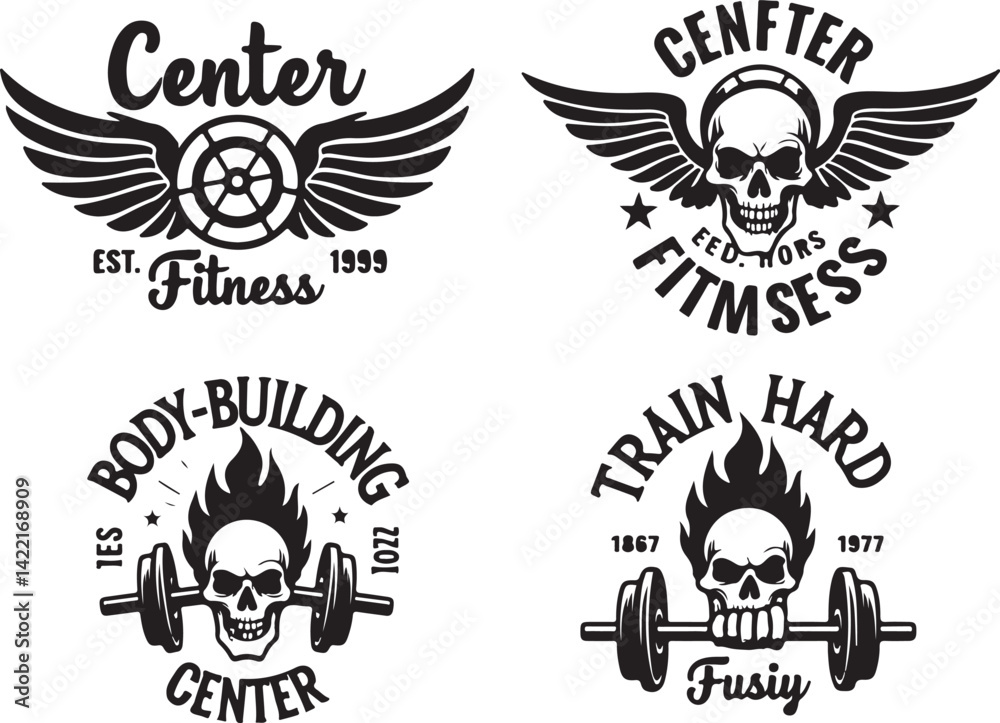 Fototapeta premium Bodybuilding Male Silhouette Vector | Gym Fitness SVG Clipart for Workout DesignsMuscular Man Flexing SVG | Bodybuilder Silhouette Vector for Gym ProjectsStrong Male Bodybuilding Vector | Printabl