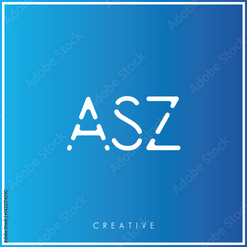 ASZ Premium Vector latter logo design Creative Logo. Vector Illustration logo. letters Logo. Creative Logo Minimal feminine monogram and logo. drawn wedding herb, elegant leaves. modern design. photo