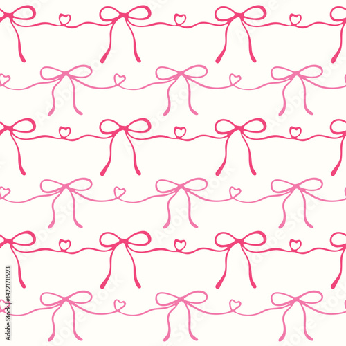 Hashtag CADS beautiful hand draw bow pattern and illustrations. 