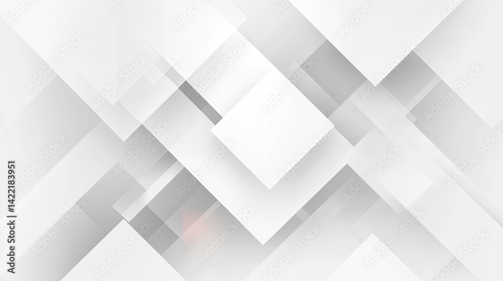 Abstract Background with White Geometric Squares and Light Gray Gradient Pattern Abstract Background with White Geometric Squares and Light Gray Gradient Pattern