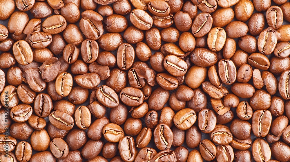 Fototapeta premium Coffee Beans Close-Up Texture