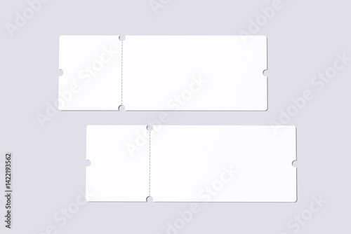 Ticket Mockup To Showcase Your Designs For Clients Vol 1