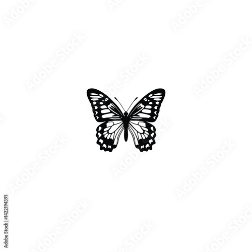 Wallpaper Mural butterfly isolated on white Torontodigital.ca