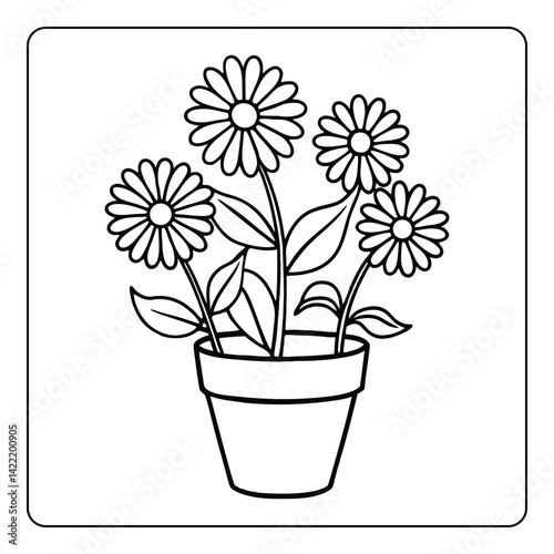 A colorful bouquet of pink and yellow flowers blossoms in a potted plant, bringing the beauty of nature's spring garden indoors