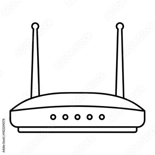 wi fi router vector