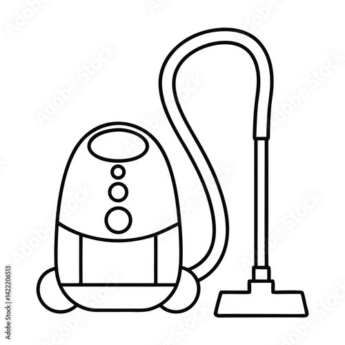 vector illustration of a vacuum cleaner