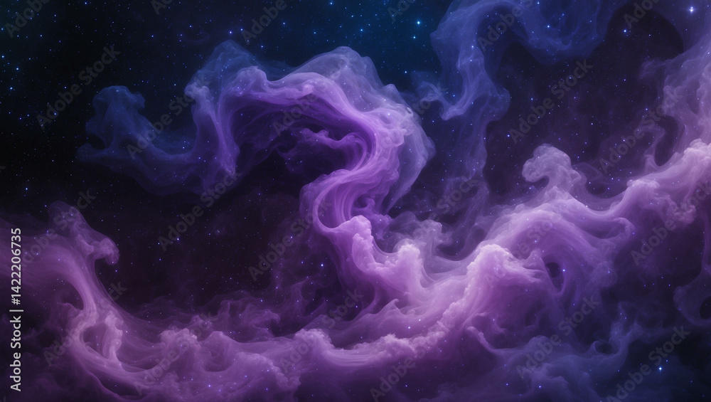 Obraz premium Cosmic Purple Nebula