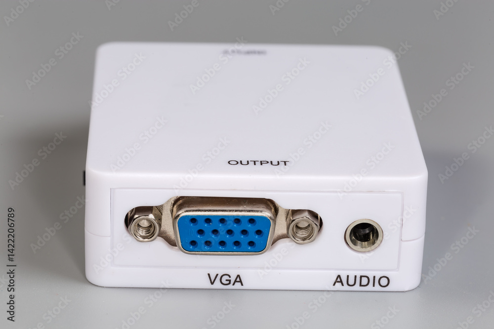 Device of converter composite video to VGA on gray background Device of converter composite video to VGA on gray background