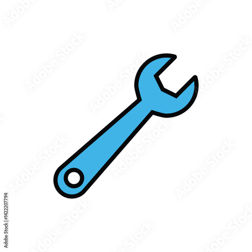 Tools and Service icons set. Wrench, wrench glyph icon. Settings and repair, service sign - stock vector.