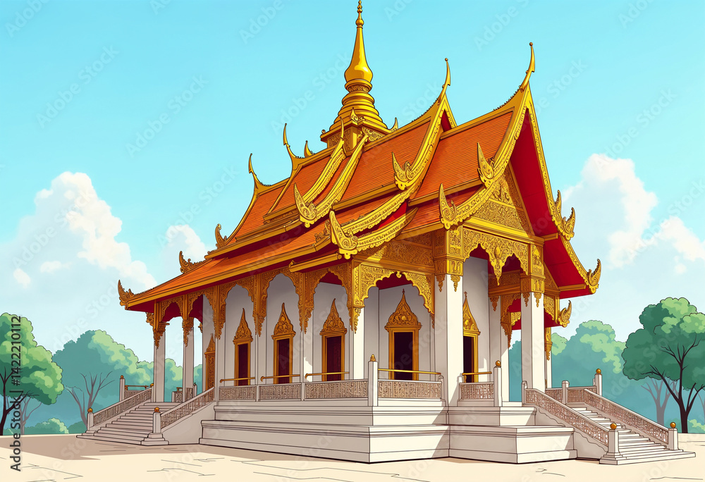 Naklejka premium wat phra kaew bangkok
