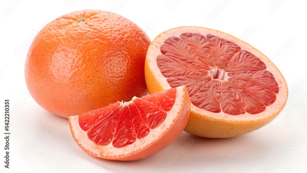 grapefruit isolated on white grapefruit isolated on white