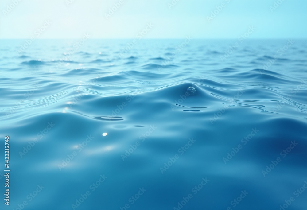 Naklejka premium blue water surface