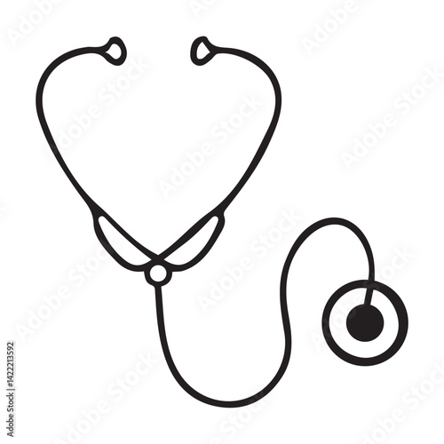 Stratoscope for doctor vector illustration
