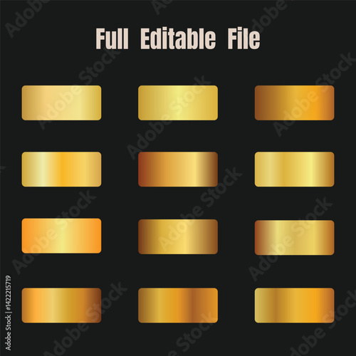Gold gradient color Set