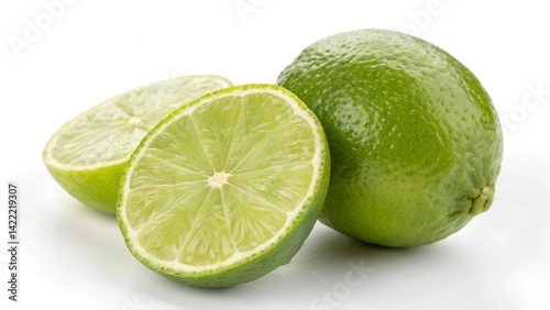 lime on white background