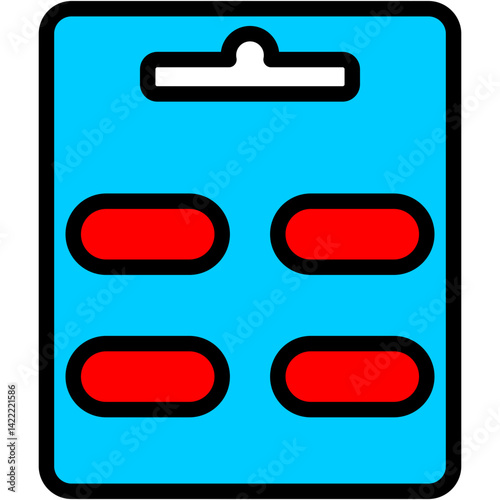 Medication Blister Pack-color icon