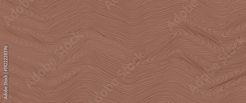 Abstract mocha mousse color background, cream wave pattern, curve banner, geometric texture, modern minimalist bg. Trendy colors 2025 year. Creative vector illustration