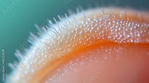 Examining a Macro Shot of Finger Skin with Hair and Pores