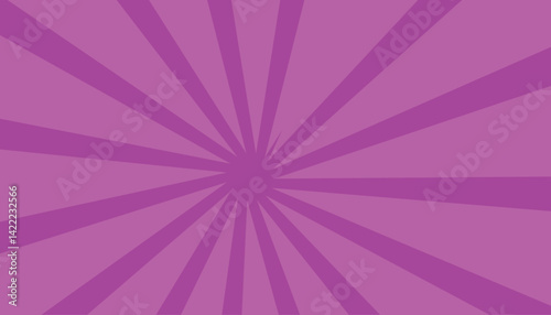 Background with pink sun rays. Abstract background with rays and lines.