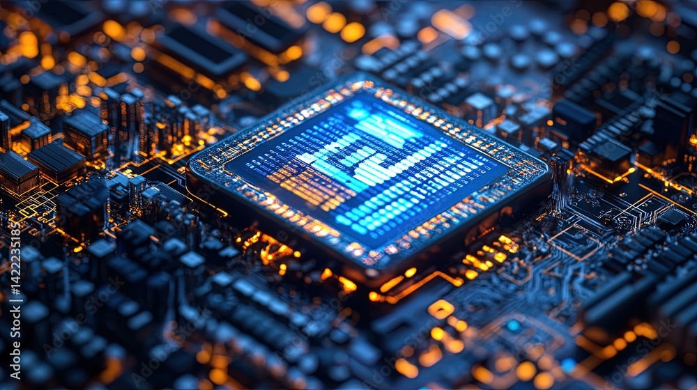 High-Tech Circuit Board Abstract High-Tech Circuit Board Abstract
