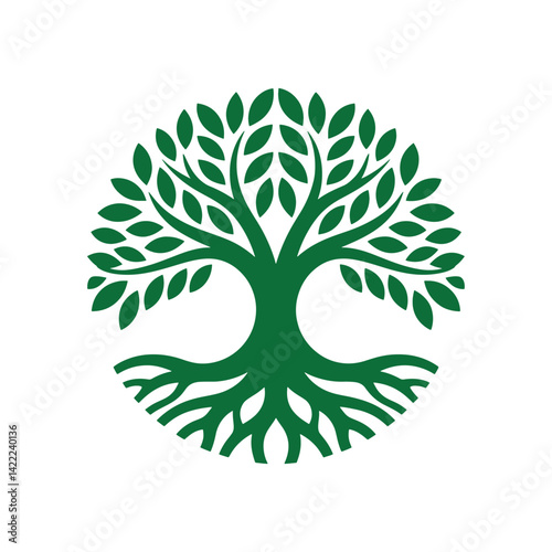 Unique tree logo Modern and minimalist vector and abstract logo