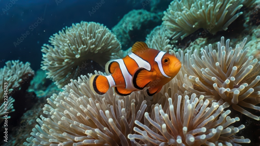 Clown fish in the sea Clown fish in the sea