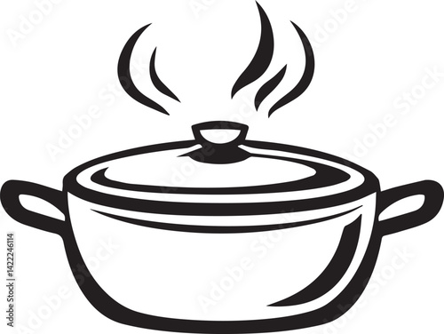 illustration of a cooking pot