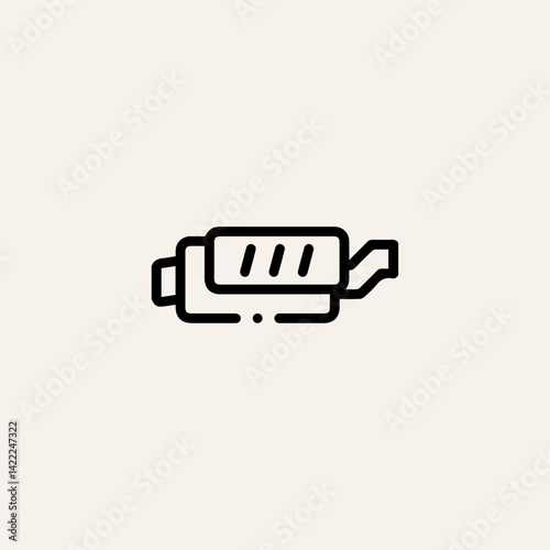 Muffler icon flat vector design