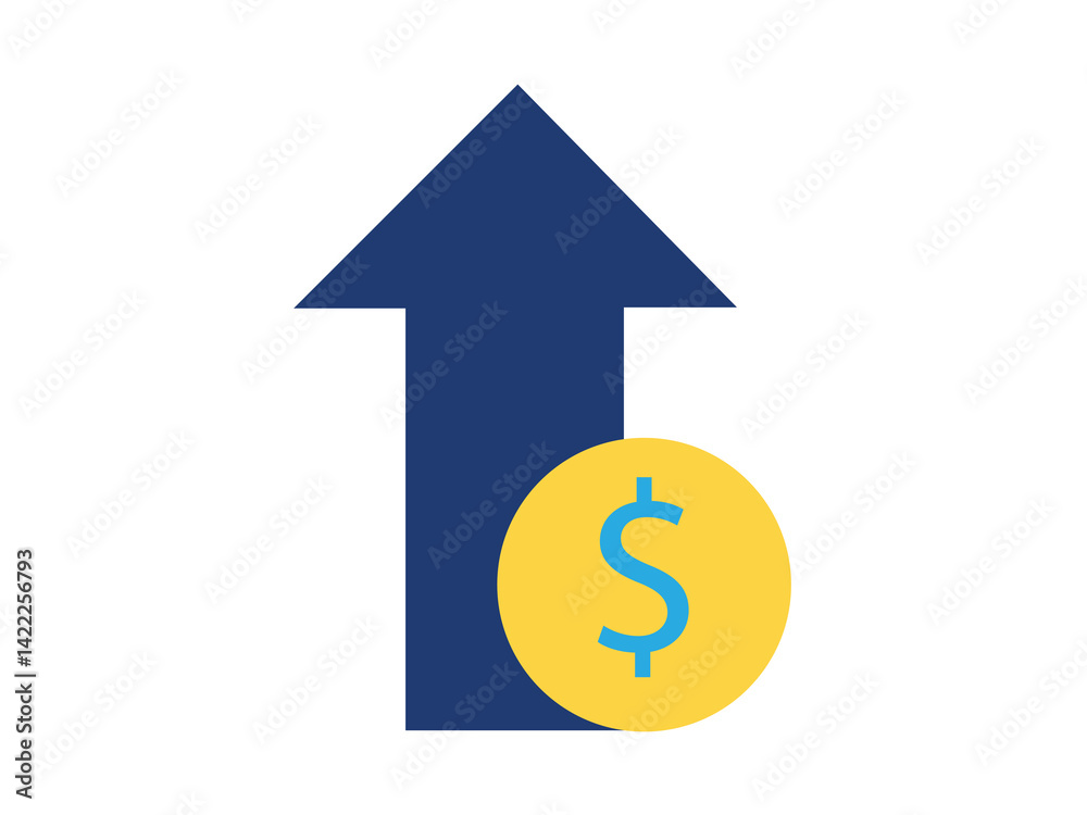 arrow with dollar arrow with dollar