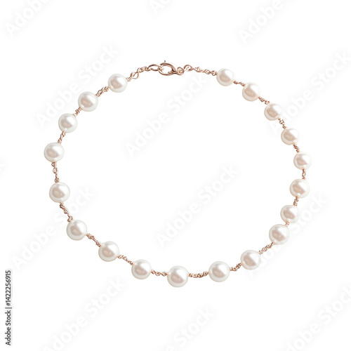 Wallpaper Mural Delicate Pearl Anklet With Minimalist Clasp Isolated on a transparent background Torontodigital.ca