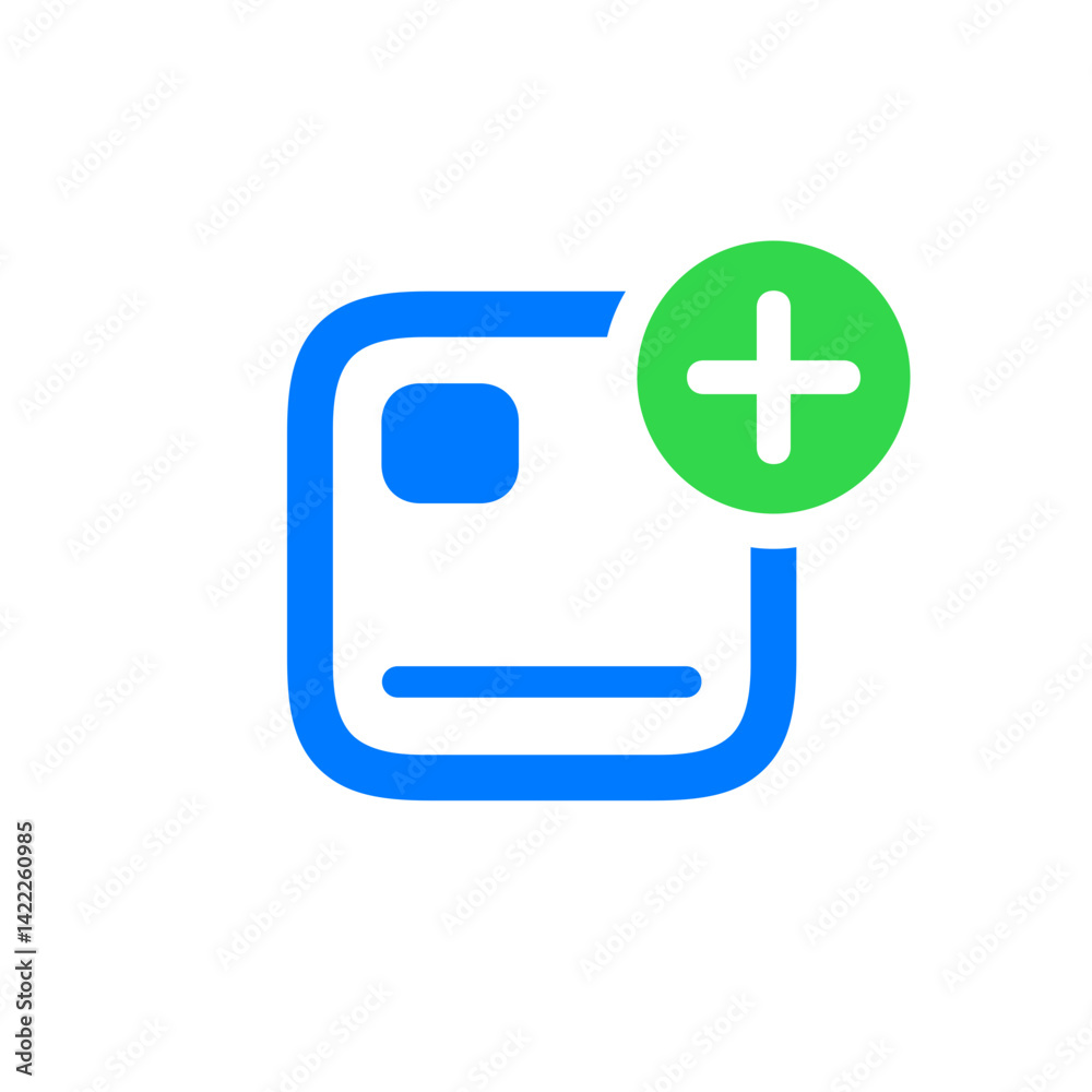 Widget Small Badge Plus Icon Widget Small Badge Plus Icon