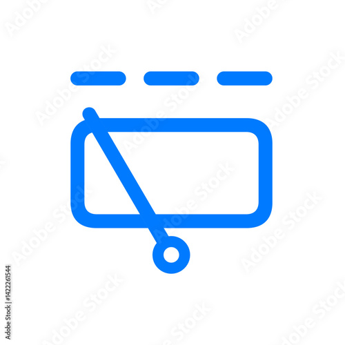 Windshield Rear Wiper Intermittent Icon