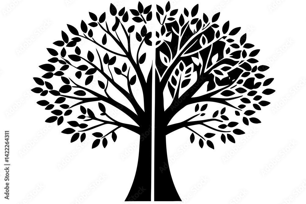 Fototapeta premium vector tree silhouette