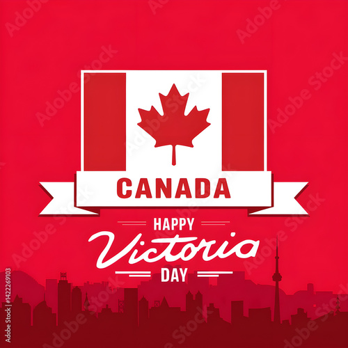 Happy Victoria day vector illustration 