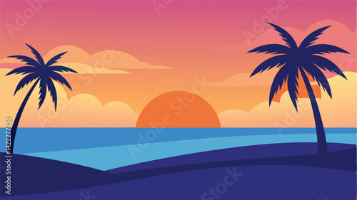 birds flying over summer hills landscape background