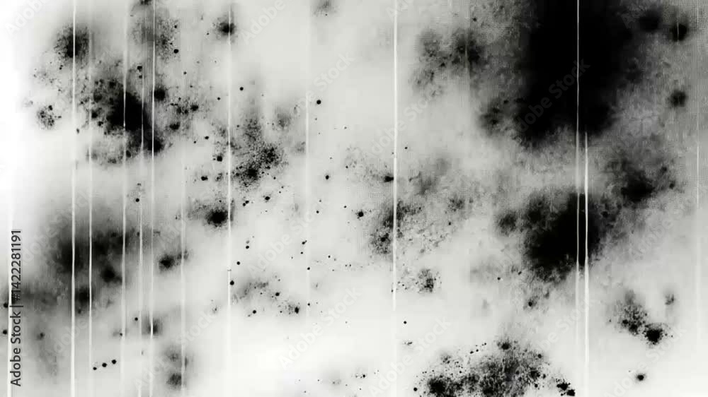 black and white glitch noise effect