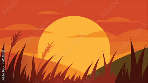 tent camping by river in summer landscape